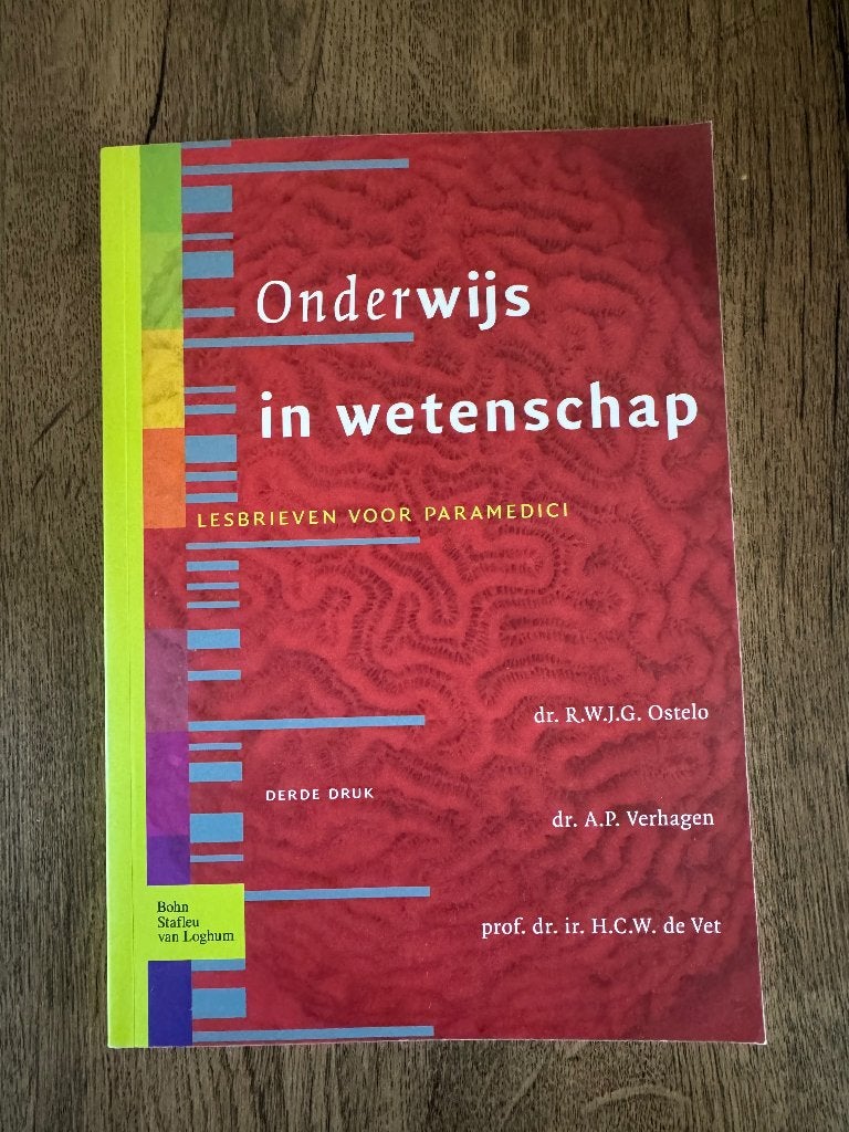 Onderwijs in wetenschap, Boeken, Overige vakken, Ophalen of Verzenden, Zo goed als nieuw, Bohn Stafleu van Loghum