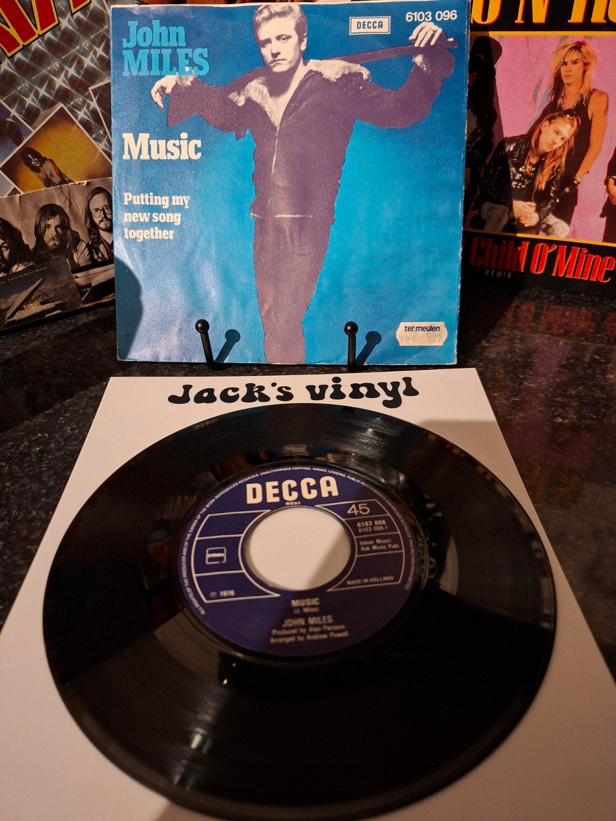 John Miles - Music (Vinyl Single) 1976, Pop, 7 inch, Ophalen of Verzenden, Overige typen