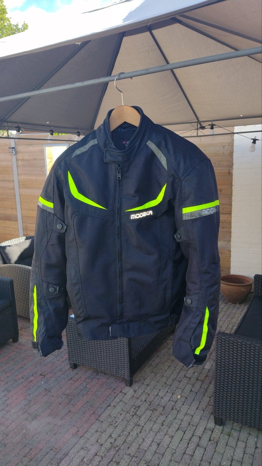 Modeka motorjas met uitneembare binnenjas en ventilatie, Ophalen of Verzenden, Tweedehands, Heren, Jas | textiel