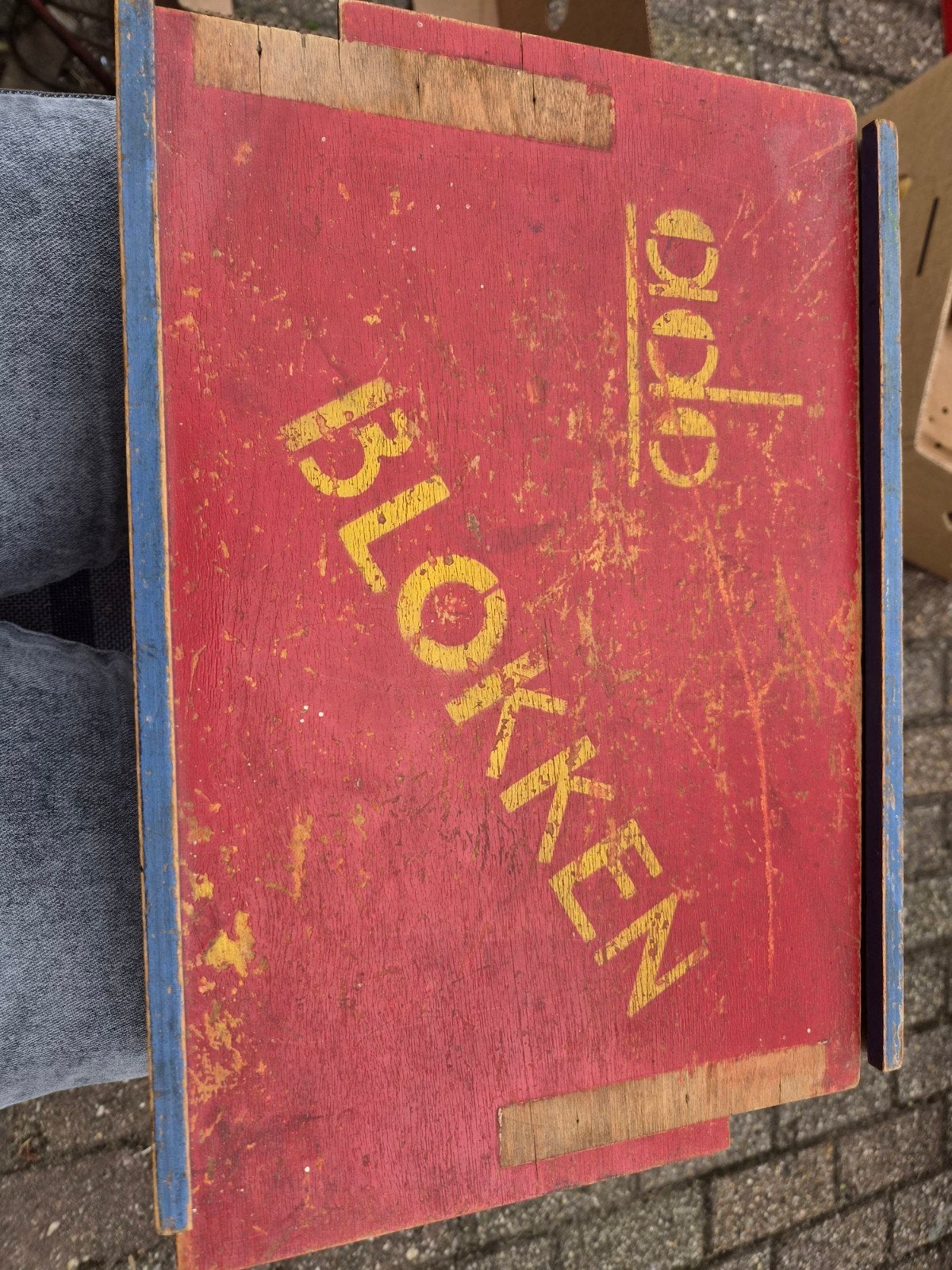 Vintage Ado blokkendoos, ontworpen door Ko Verzuu (ca. 1928), Ophalen of Verzenden, Gebruikt, Overige typen