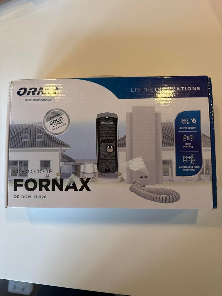 Nieuwe ORNO Fornax Deurtelefoon - Bedraad Intercom Systeem, Huis en Inrichting, Deurbellen, Ophalen of Verzenden, Nieuw, Bedraad