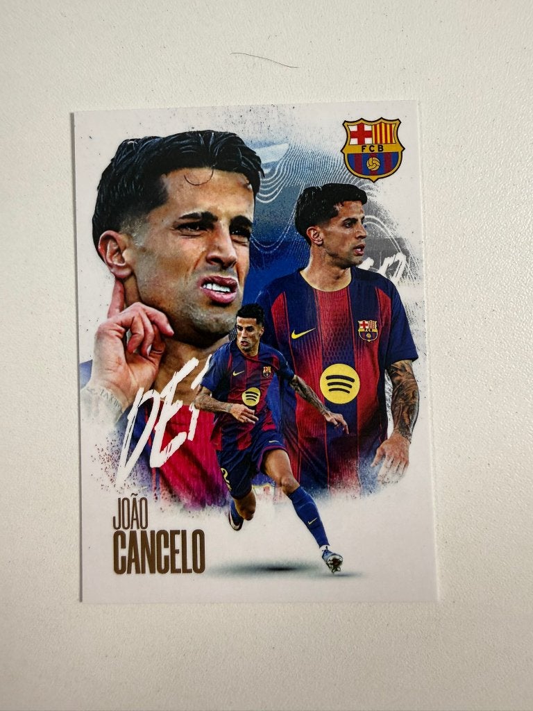 Joao Cancelo Futera FX Barcelona 2026, Ophalen of Verzenden, Nieuw, Buitenlandse clubs, Poster, Plaatje of Sticker