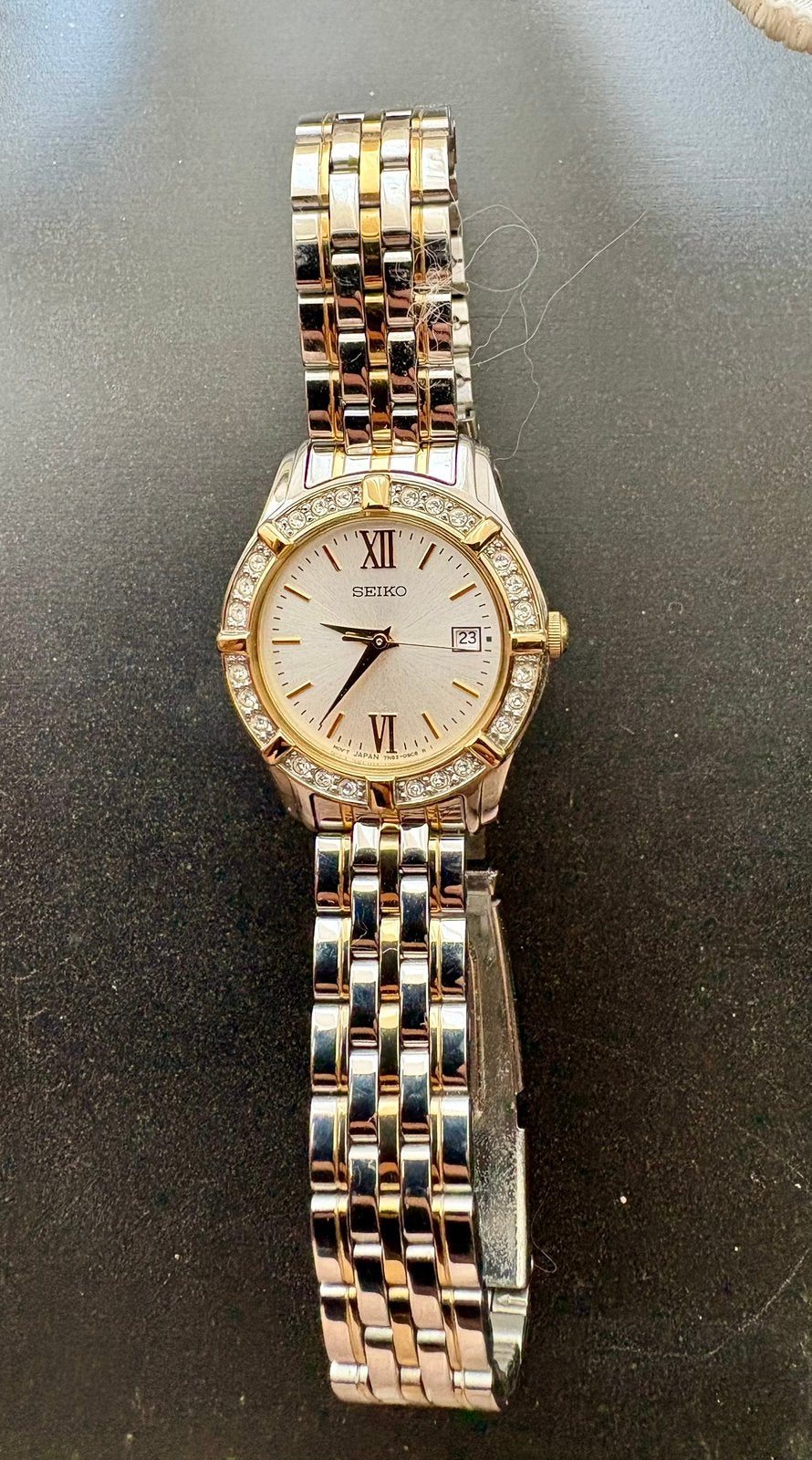 Seiko met Swarovski steentjes, Ophalen, Gebruikt, Overige materialen, Seiko