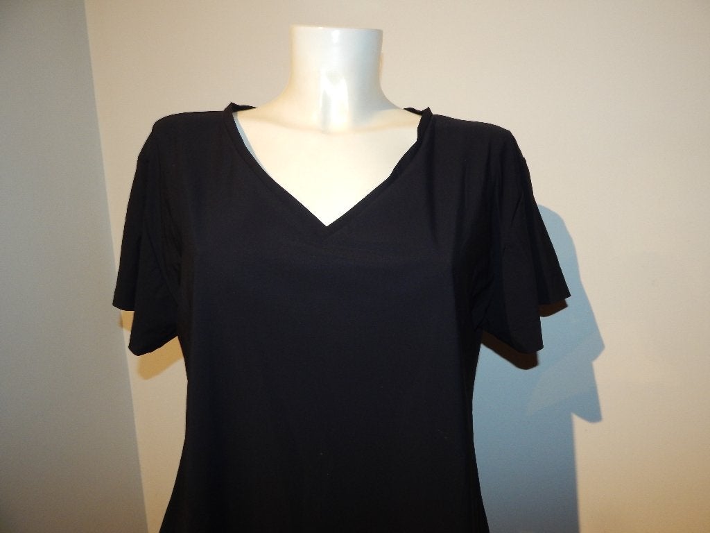 Studio Anneloes travel stof shirt tijdloos mooi v hals XL, Studio Anneloes, Verzenden, Zwart, Maat 46/48 (XL) of groter