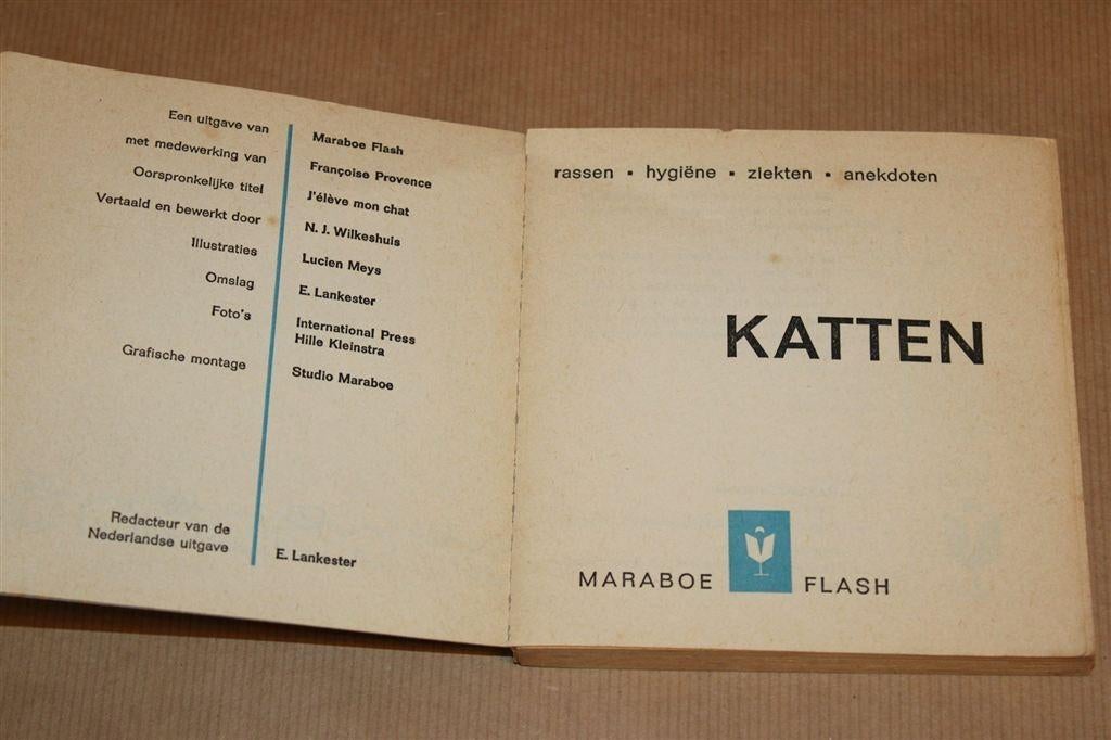 Vintage Kattenboek [1966] — Maraboe-flash Nr. 75, Ophalen of Verzenden, Gelezen, Katten