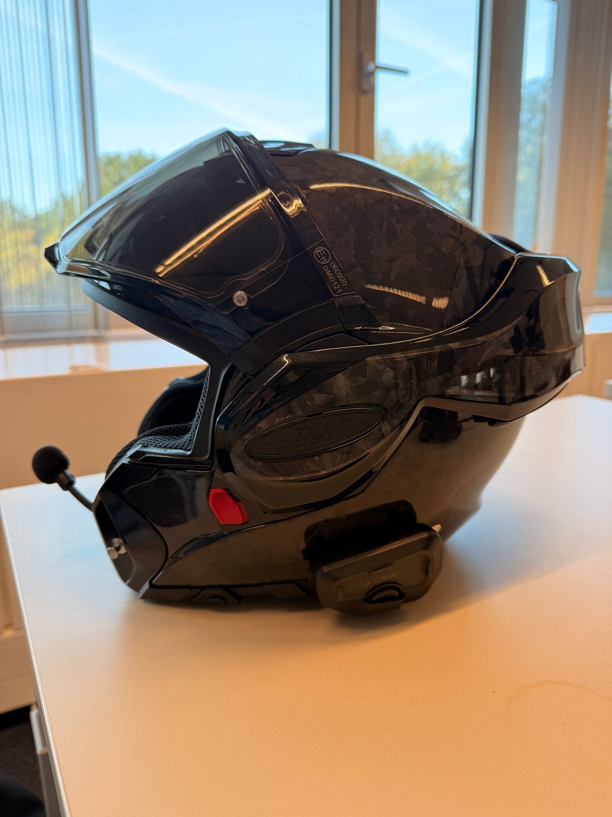 Scorpion Exo Tech Forged Carbon Systeemhelm Maat L, Motoren, Overige merken, Systeemhelm, Ophalen of Verzenden, L