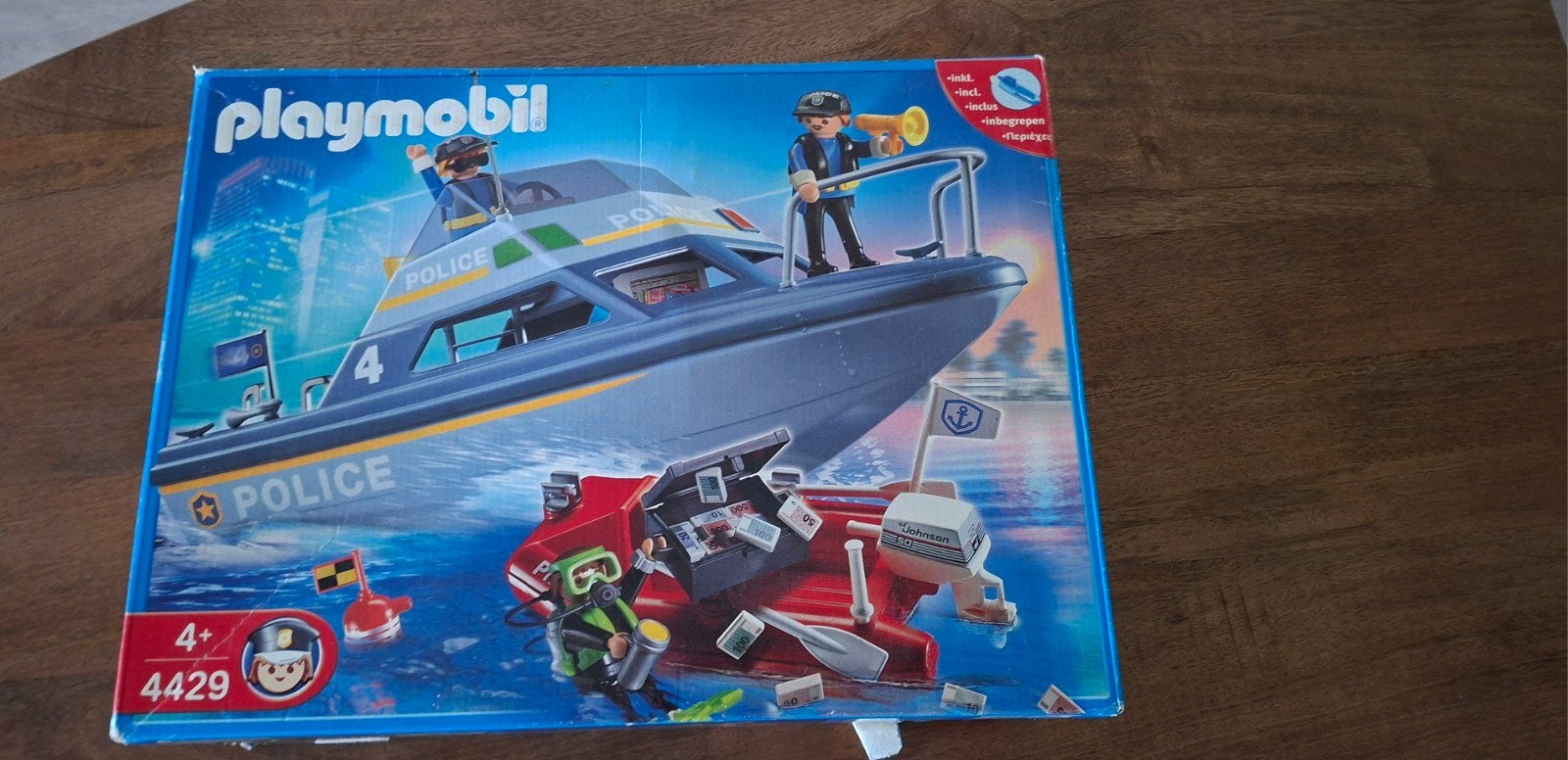 Playmobil set 4429 Politieboot, Kinderen en Baby's, Speelgoed | Playmobil, Ophalen of Verzenden, Zo goed als nieuw, Complete set