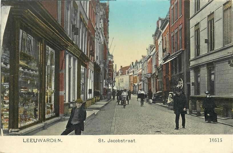 377-001-029 Leeuwarden St Jacobstraat, Verzamelen, Verzenden, Voor 1920, Friesland