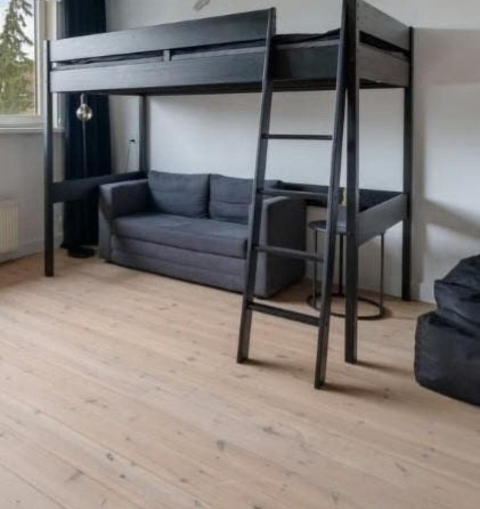 Hoogslaper Santos zwart, Ophalen of Verzenden, Zo goed als nieuw, 140 cm, Hoogslaper