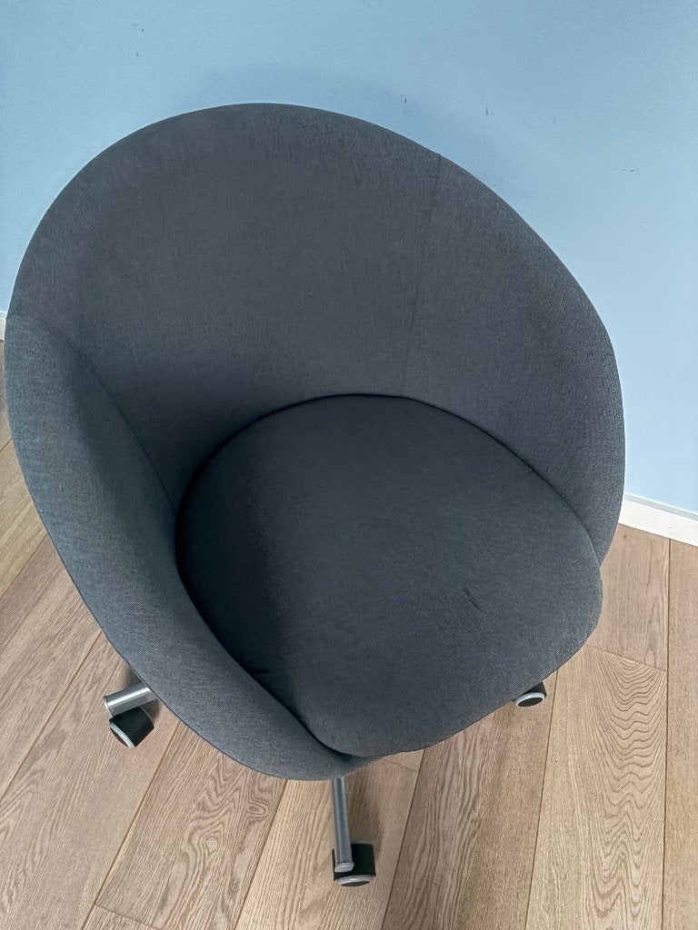 Grijze Ikea bureau stoel Skruvsta, Ophalen, Gebruikt, Grijs, Bureaustoel