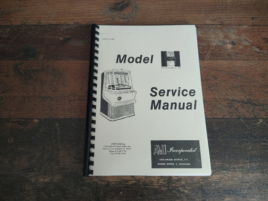 Service Manual: AMI H (1957) jukebox Nieuw !!, Verzenden, Nieuw, 1950 tot 1960, Seeburg