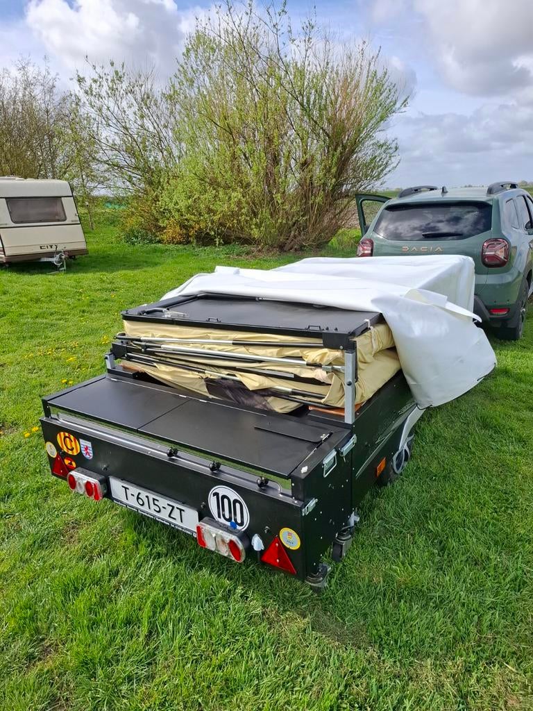 Raclet vouwwagen voor 6 tot 8 personen, Caravans en Kamperen, Vouwwagens, Ophalen