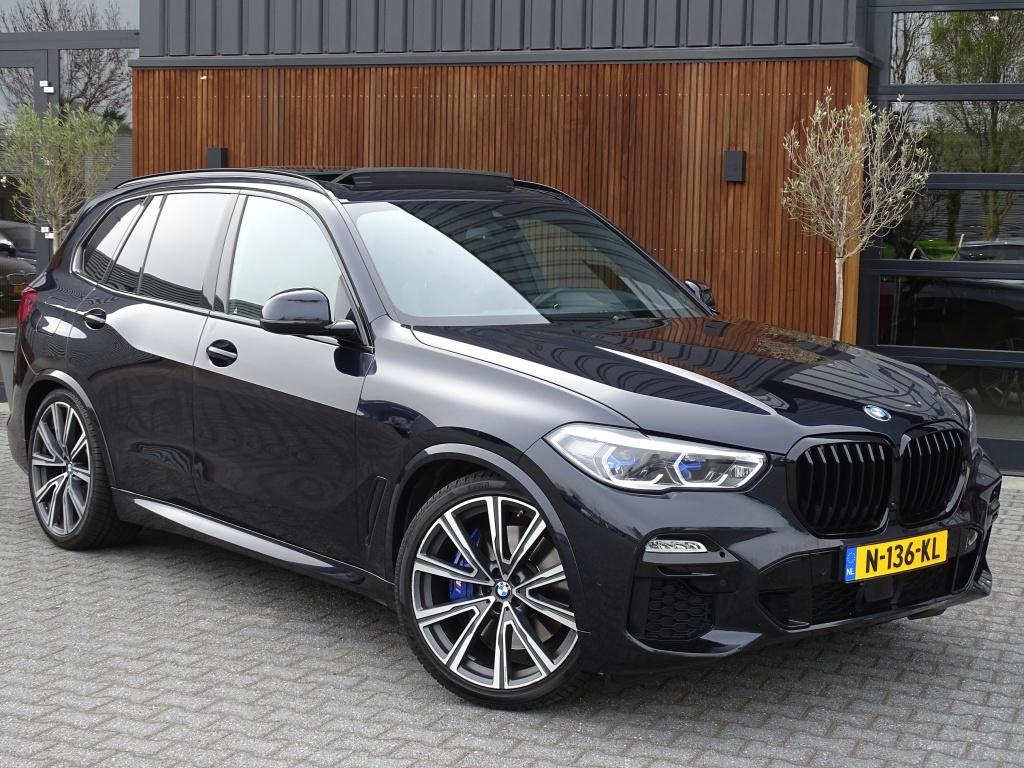 BMW X5 40i 341PK X-Drive / M-Sport / pano / Harman Kardon /, Gebruikt, Zwart, Leder, Bedrijf