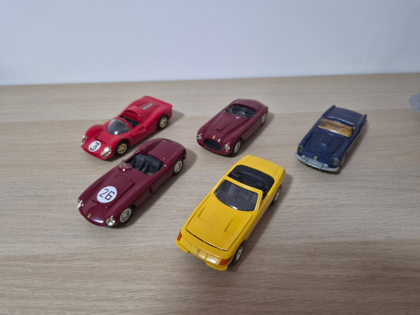 Ferrari modelauto's 1:43 set van 5, Ophalen of Verzenden, Gebruikt, Auto, Overige merken