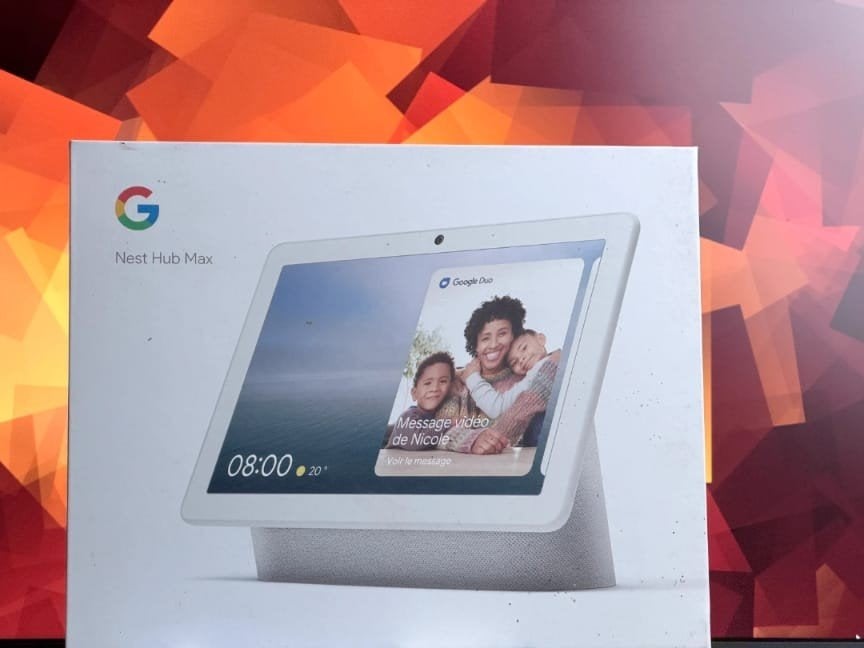 Google Nest Hub Max compleet met doos en voeding, Google, Ophalen of Verzenden, Zo goed als nieuw, Wi-Fi