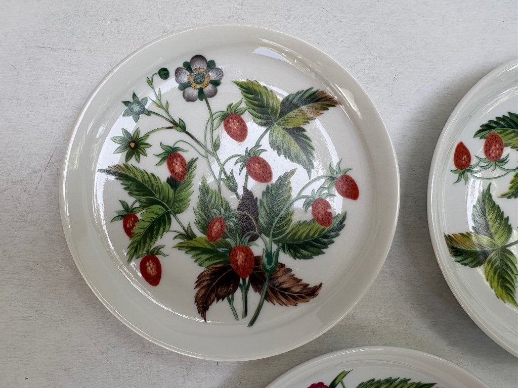 FRANSE PORSELEINEN BORDJES " LES FRUITS SAUVAGES", Ophalen of Verzenden