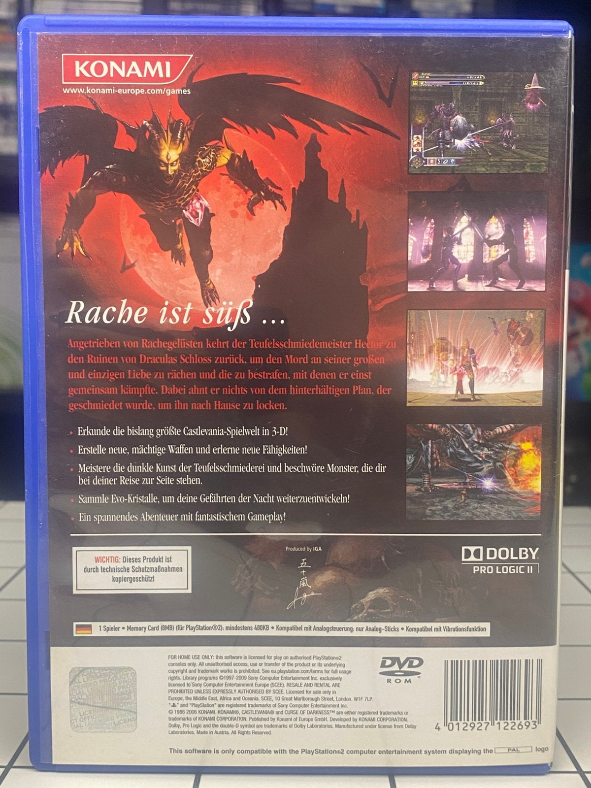 Castlevania Curse of Darkness - PS2 PlayStation 2 - Zeldzaam, Avontuur en Actie, Www.konami.com, 1 speler, Ophalen of Verzenden