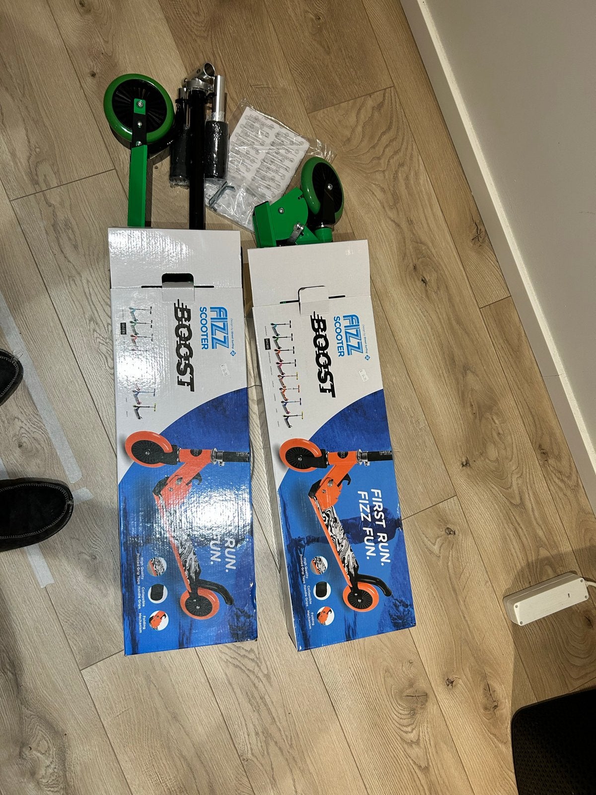 2x Nieuwe Fizz Boost Scooter - Groen, Ophalen of Verzenden, Nieuw, Gewone step