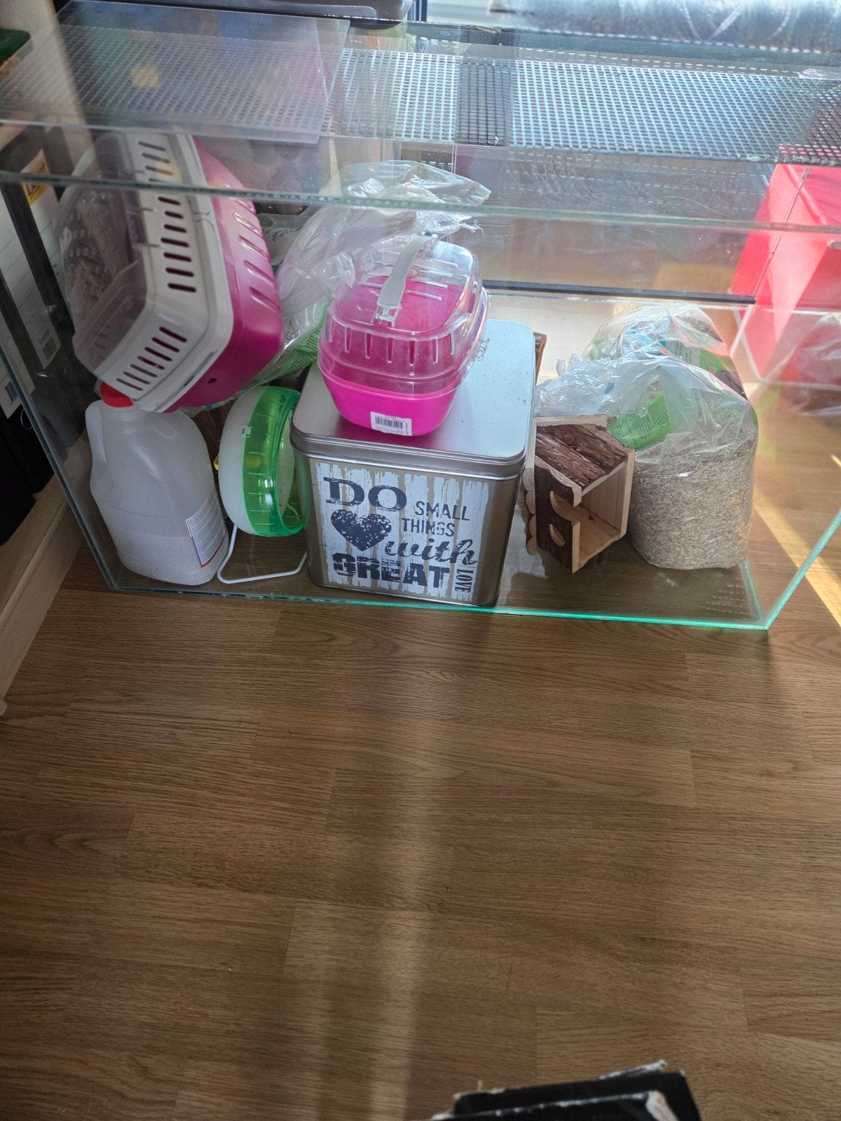 Terrarium voor knaagdieren met benodigdheden, Overige typen, Zo goed als nieuw, Hamster, 75 tot 110 cm