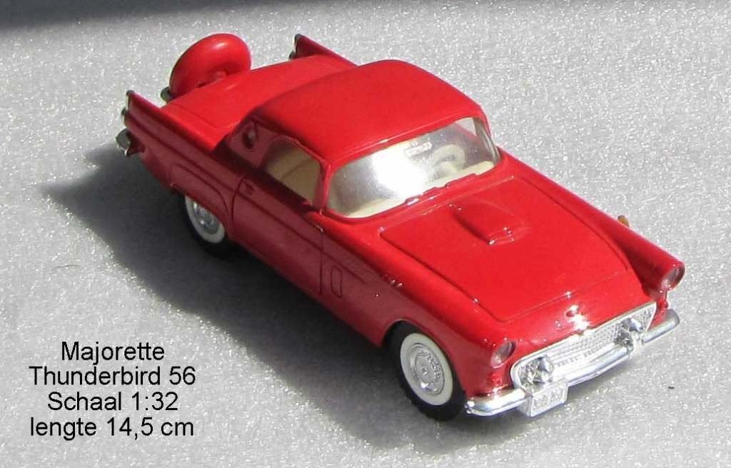Ford Thunderbird 56 1:32 Majorette, Ophalen of Verzenden, Zo goed als nieuw, Auto, Overige merken