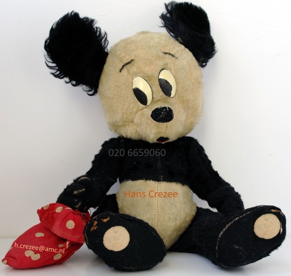 zoek oud pluche toonder pop panda heer bommel tom poes 1950, Ophalen of Verzenden