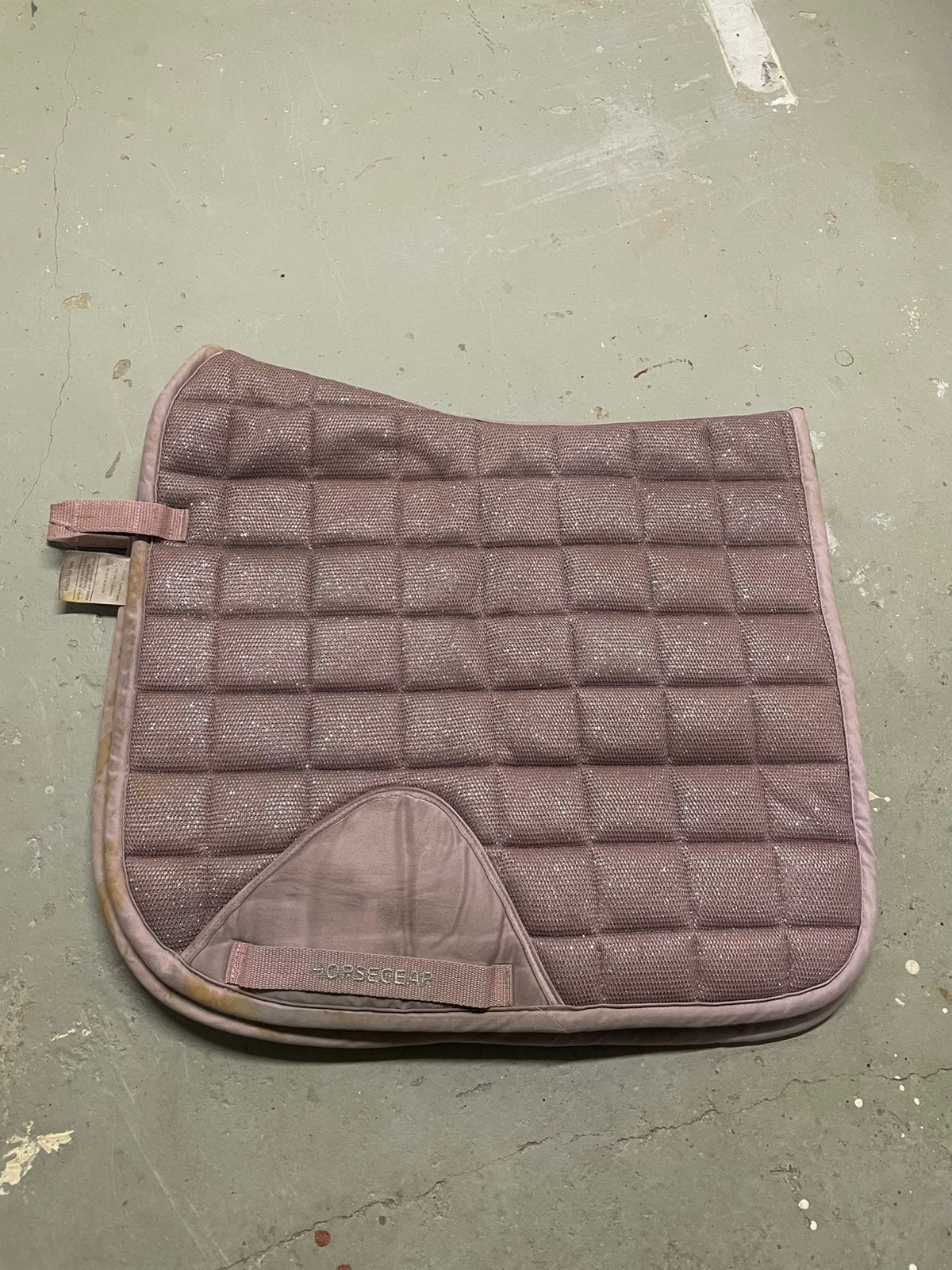 HORSEGEAR Roze Glitter Dekje, Dieren en Toebehoren, Paarden en Pony's | Dekens en Dekjes, Horsegear, Gebruikt, Dressuurdekje, Cob (M)