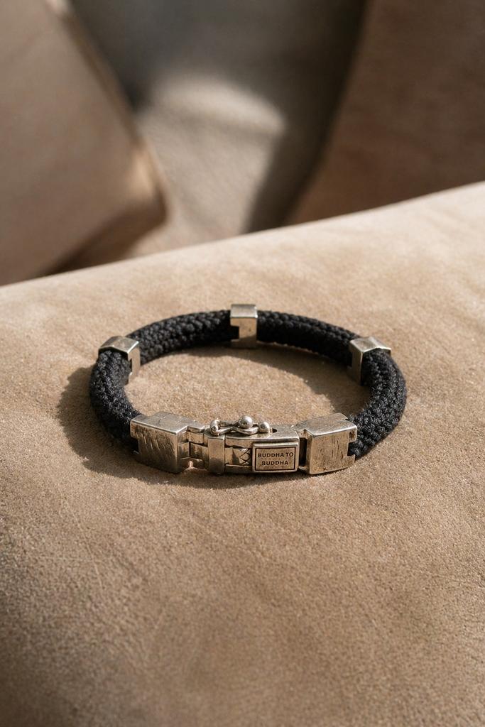 Buddha to Buddah armband, Sieraden, Tassen en Uiterlijk, Armbanden, Ophalen of Verzenden, Zo goed als nieuw, Zilver