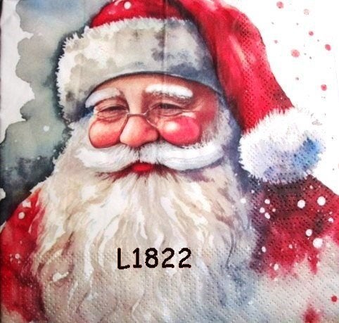 Servetten decoupage/bullet journal - kerst L1822     L1823, Hobby en Vrije tijd, Knutselen, Verzenden, Nieuw