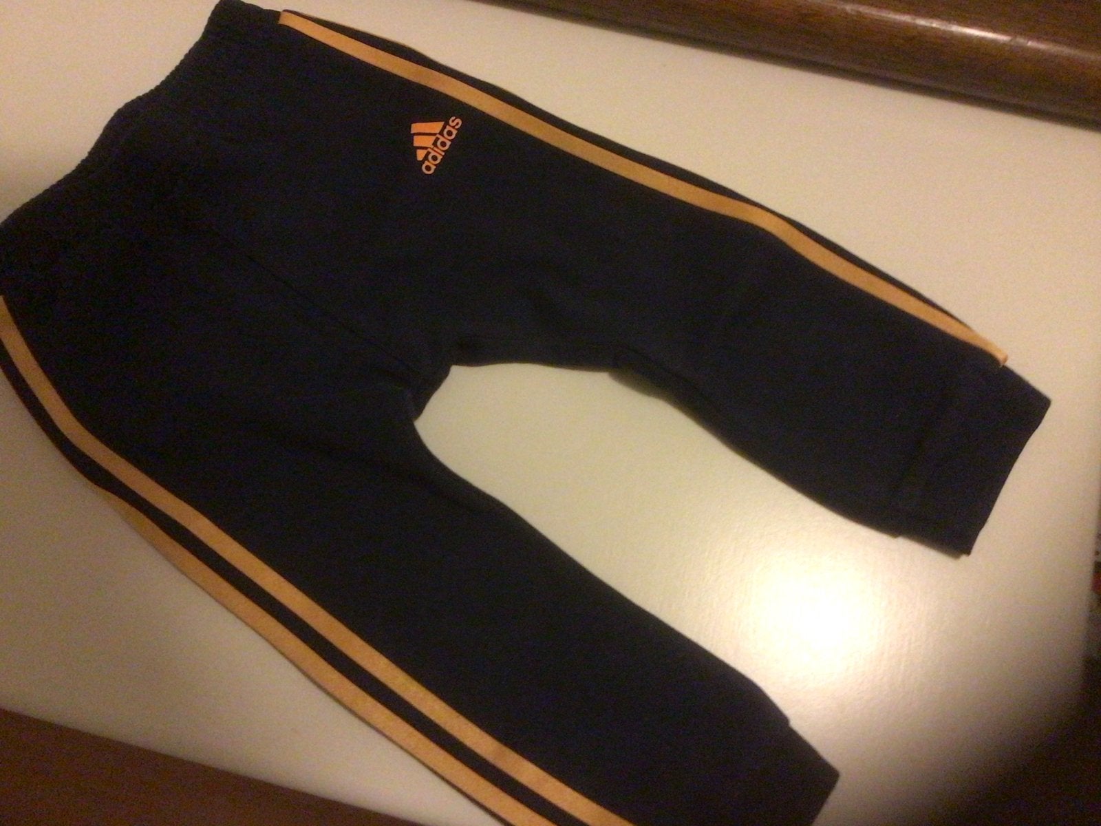 Adidas trainingspakje - Blauw/Oranje maat 80, Ophalen of Verzenden, Gebruikt, Jongen