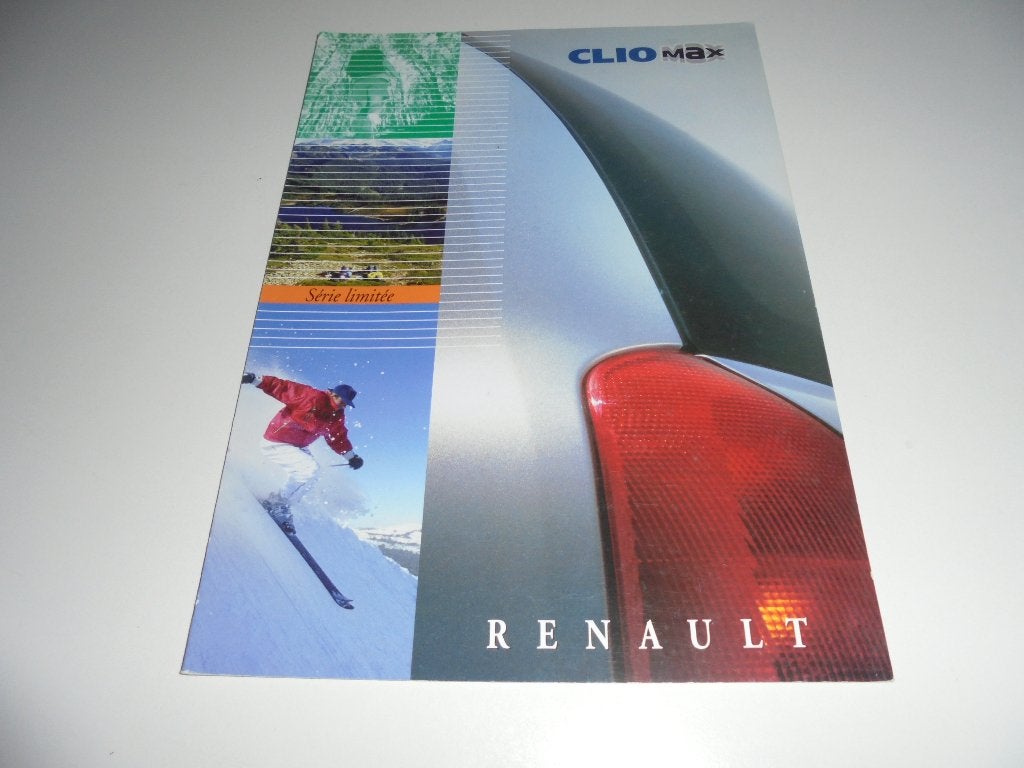 brochure Renault Clio Max  1999, Ophalen of Verzenden, Nieuw, Renault