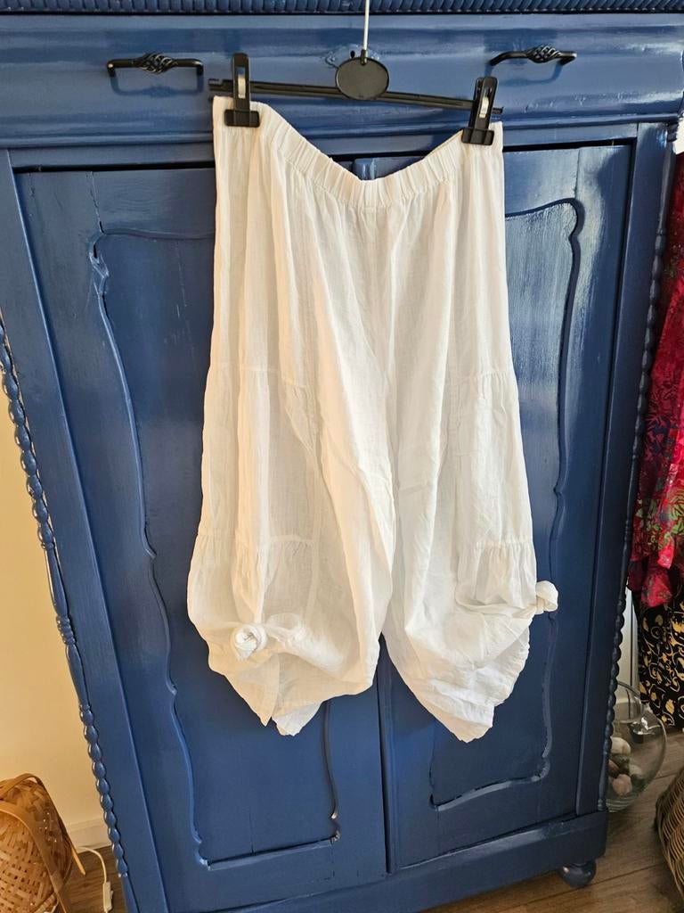 Wit linnen broek van Completo lino by Arthurio XL, Ophalen of Verzenden, Wit