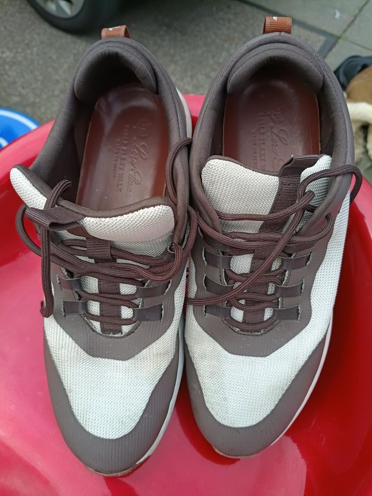 Loro Piana Sneakers Maat 45 - Bruin/Beige, Kleding | Heren, Schoenen, Bruin, Ophalen of Verzenden, Sneakers of Gympen, Loro Piana
