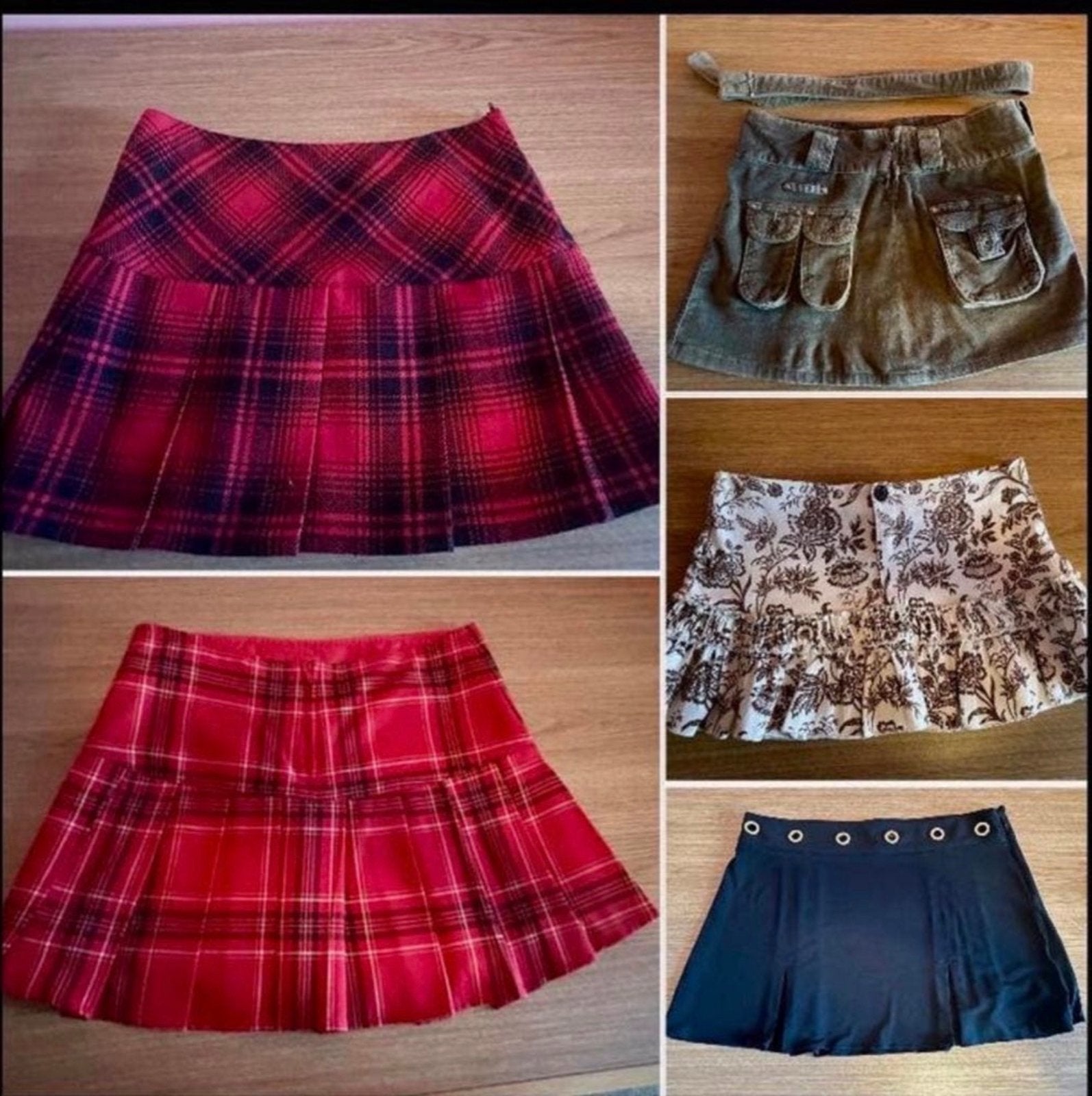 Leuk pakket van 5 rokken in diverse stijlen en maten, Ophalen of Verzenden, Zo goed als nieuw, Maat 34 (XS) of kleiner, Rood