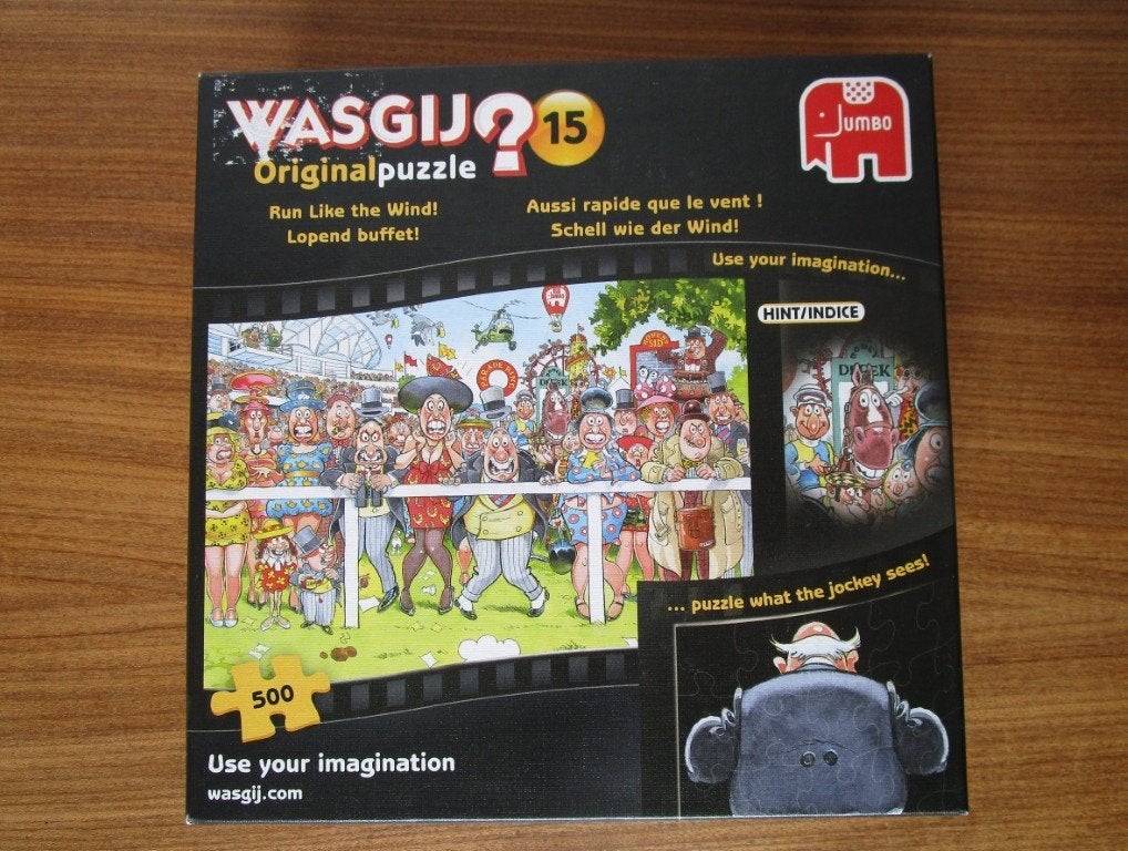 Nr.113: Puzzel van Wasgij 500 stukjes Jigsaw puzzle nr 15, Ophalen of Verzenden, 500 t/m 1500 stukjes, Zo goed als nieuw, Legpuzzel
