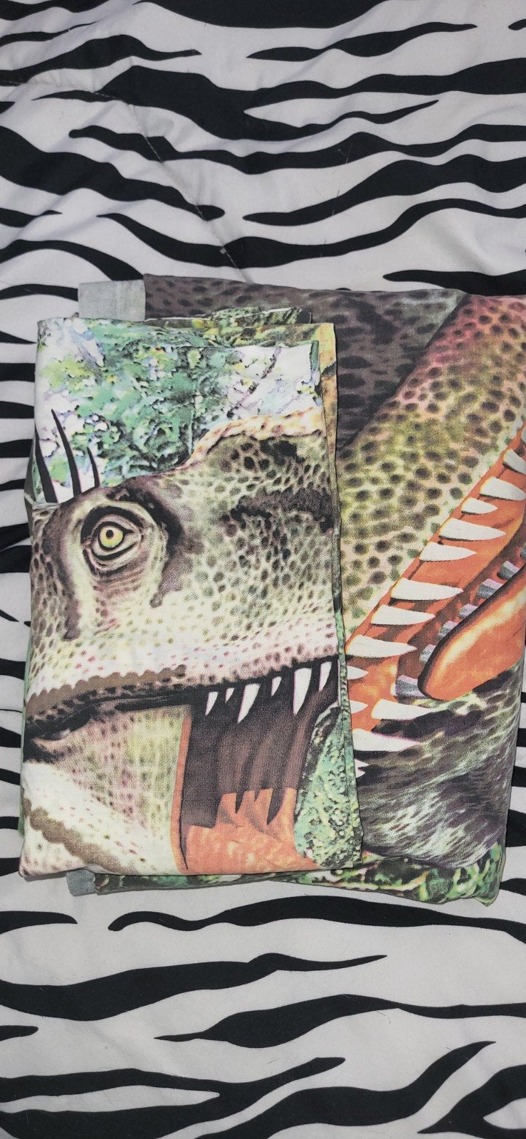Dino dekbedovertrekset - Tyrannosaurus Rex, Gebruikt, Jongetje of Meisje, Ophalen of Verzenden, Beddengoedset