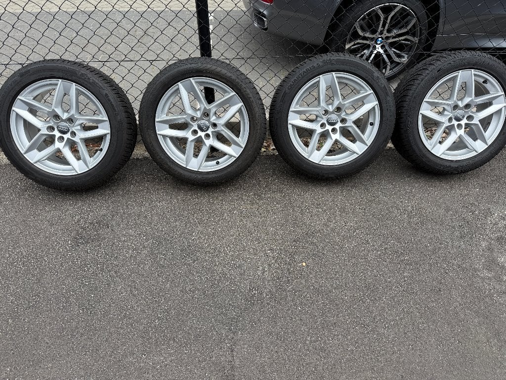 Velgen Audi A4  225-50-17 All Season, Ophalen, Gebruikt, Banden en Velgen, 17 inch