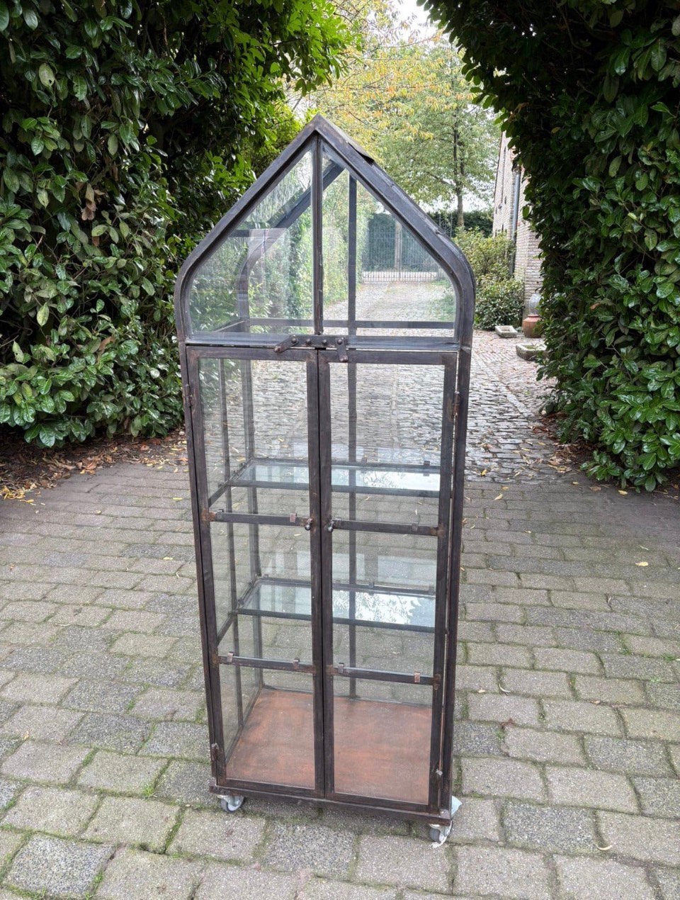 Glazen kas - greenhouse - kweekkas op wieltjes, T, N, Glas, V