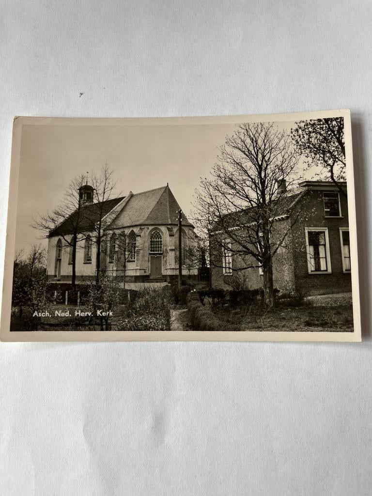 Ansichtkaart Asch, Ned. Herv. Kerk, Ophalen of Verzenden, Ongelopen, Gelderland