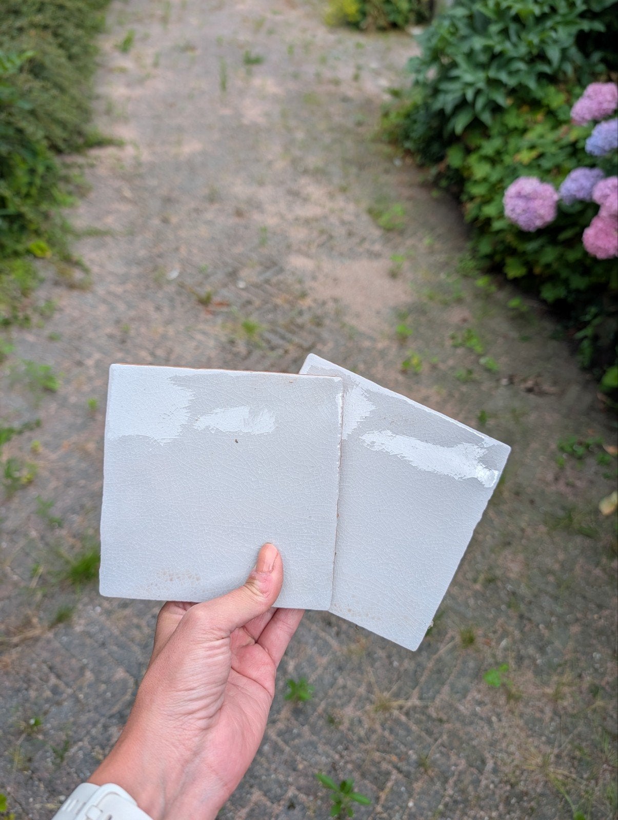Vierkante tegeltjes 13x13, Ophalen, Minder dan 20 cm, Minder dan 20 cm, Minder dan 5 m²