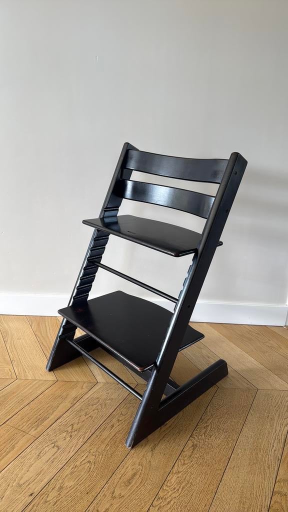 Stokke Tripp Trapp - Zwart, Ophalen, Gebruikt, Meegroeistoel