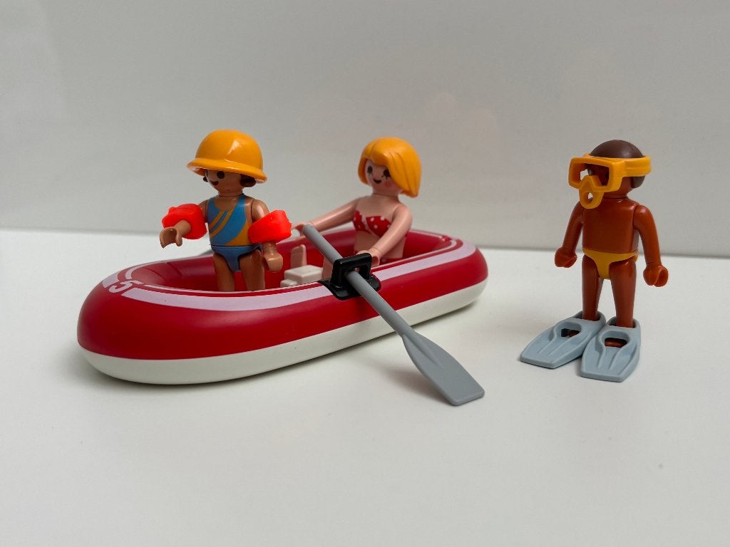 Playmobil Summer Fun - Touristen met rubberboot 5439, Gebruikt, Complete set, Ophalen of Verzenden, Summer fun
