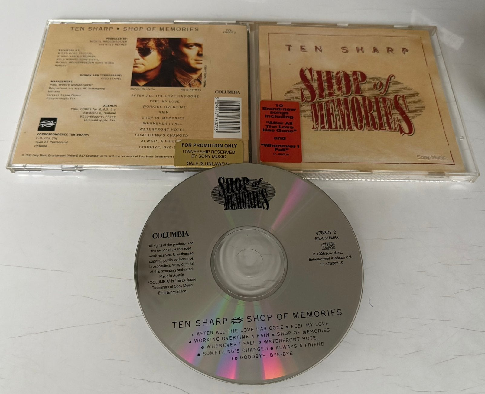 Ten Sharp - Shop of memories (gesigneerd, nieuwstaat), Ophalen of Verzenden, Zo goed als nieuw, Gesigneerd