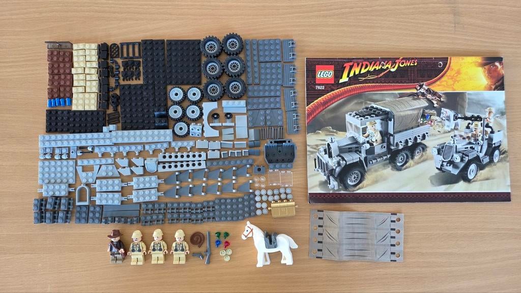 Lego Indiana Jones Race for the Stolen Treasure 7622, Kinderen en Baby's, Speelgoed | Duplo en Lego, Compleet, Gebruikt, Overige thema's