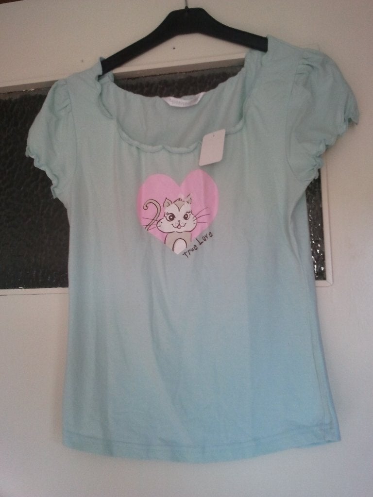 Leuk slaap shirt van Hunkemoller met poes erop S M, Hunkemöller, Verzenden, Zo goed als nieuw, Maat 36 (S)