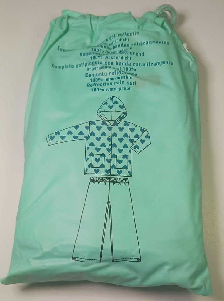 Regenpak rood of mintgroen maat 92 NIEUW, Kinderen en Baby's, Zeeman, Overige typen, Jongen of Meisje, Nieuw