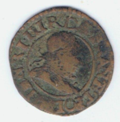 23-802 Frankrijk denier tournois, Henri III, Postzegels en Munten, Munten | Europa | Niet-Euromunten, Losse munt, Frankrijk, Ophalen of Verzenden