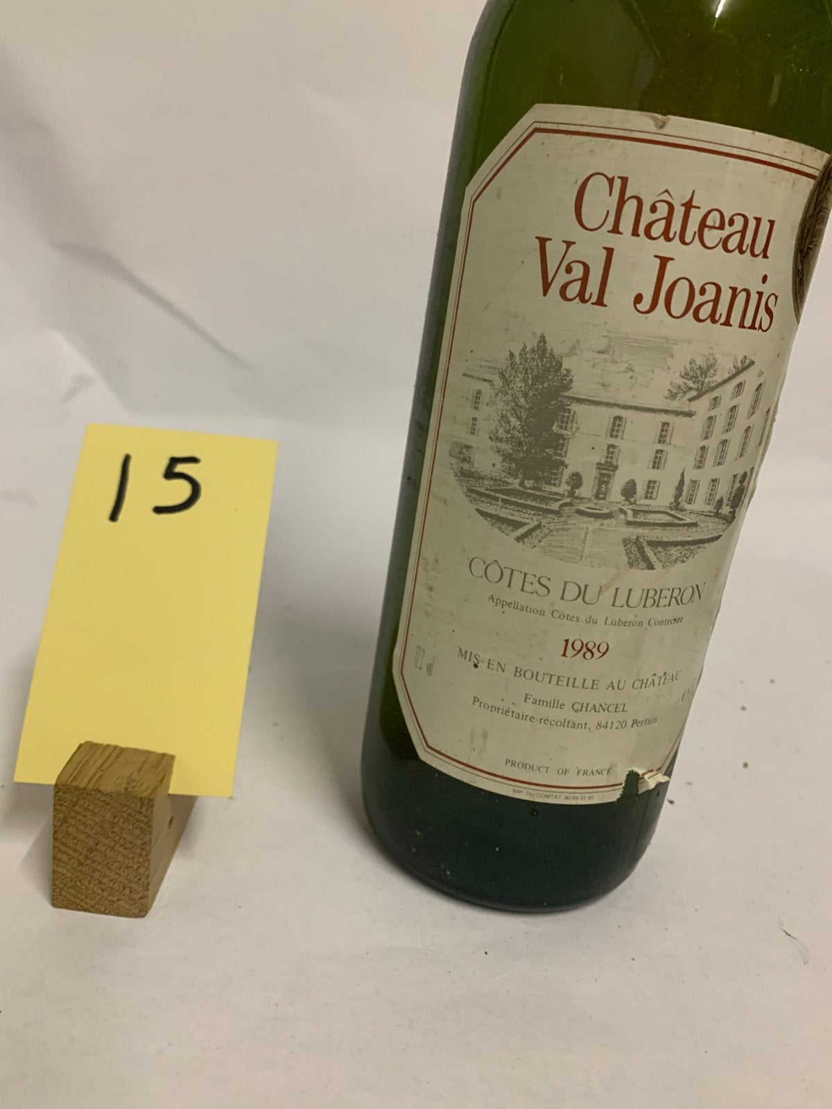 Château Val Joanis Côtes du Luberon 1989 - Rode Wijn, Verzamelen, Ophalen of Verzenden, Gebruikt, Frankrijk, Rode wijn