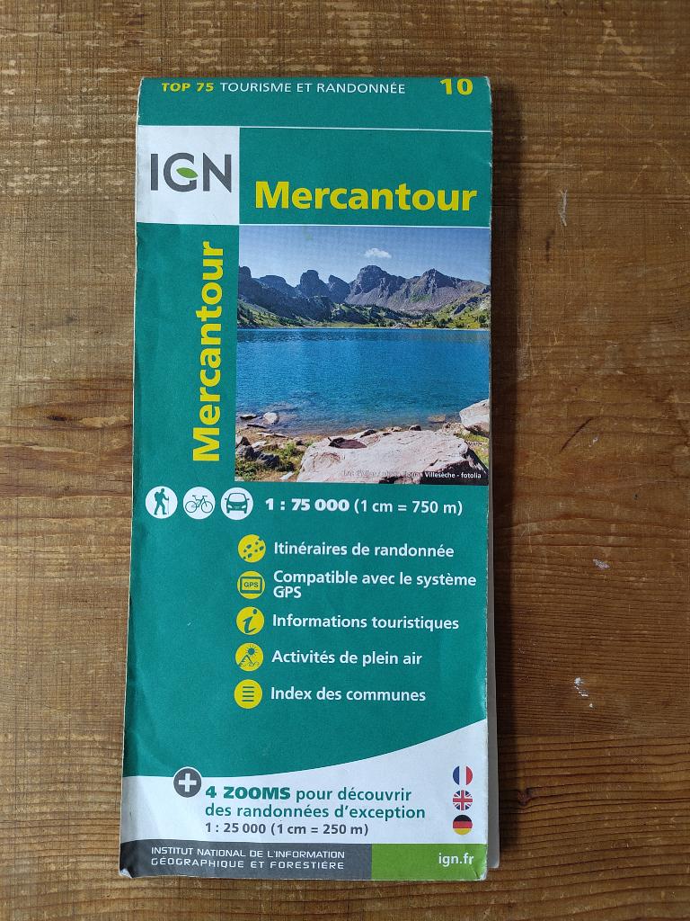 Kaart Mercantour (1:75000), Gelezen, Ophalen of Verzenden, Landkaart, 2000 tot heden