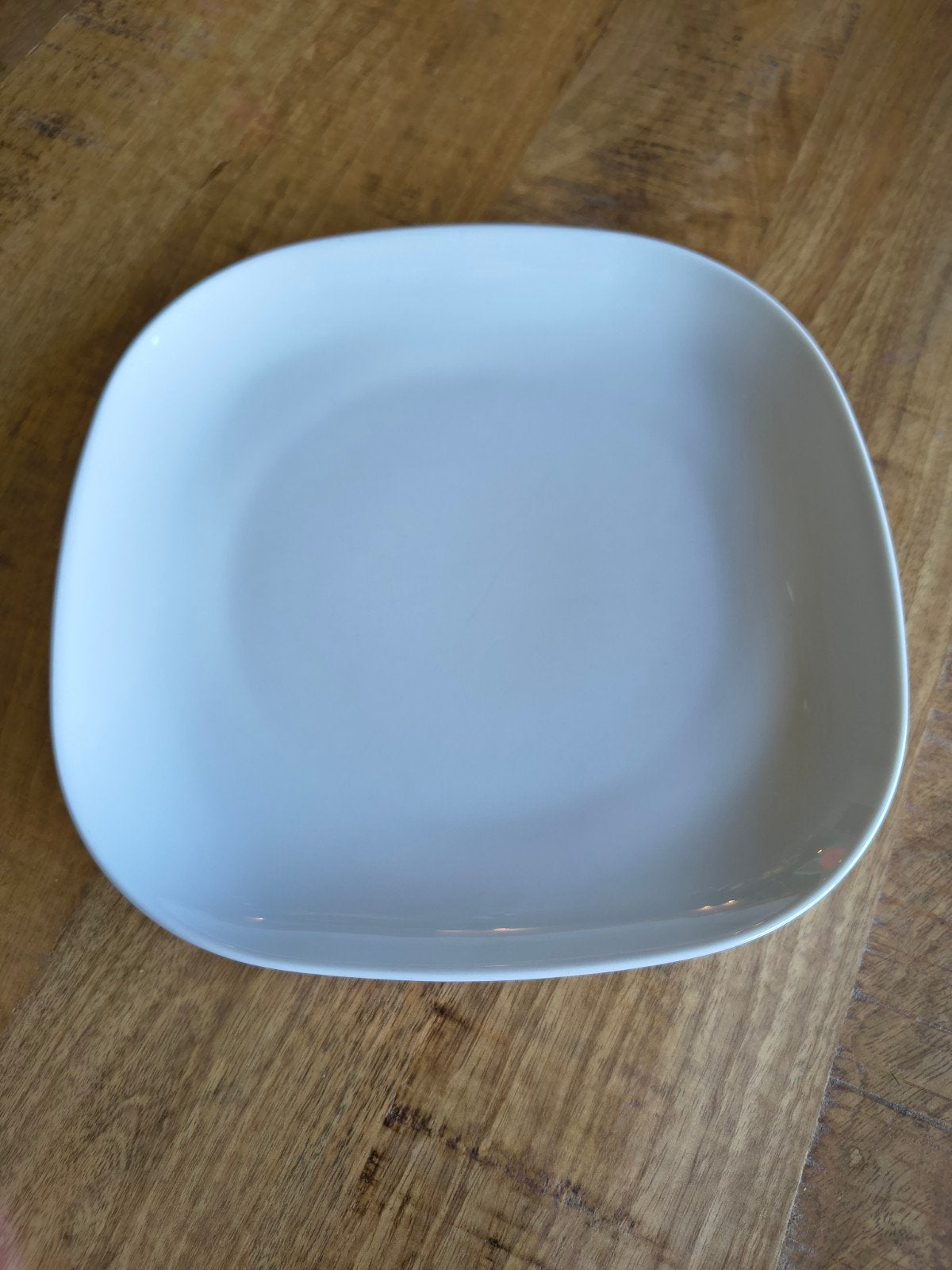 8x Vierkante dinerborden - Ikea 365+, Huis en Inrichting, Keuken | Servies, Ophalen, Keramiek, Zo goed als nieuw, Bord(en)