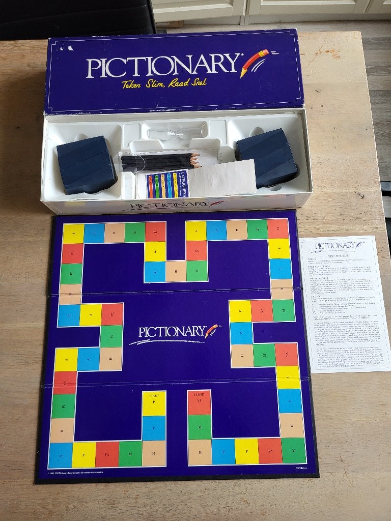 spel Pictionary, Vijf spelers of meer, Ophalen of Verzenden, Gebruikt